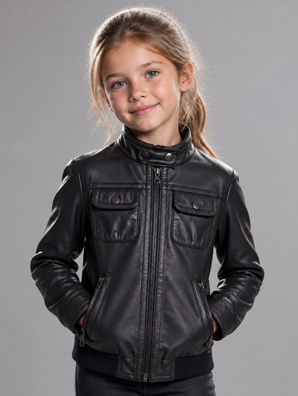 Vintage 77 Kids by American Eagle Genuine Leather Jacket